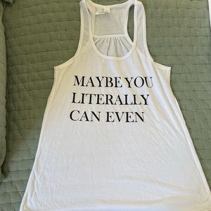 White Workout Tank Top